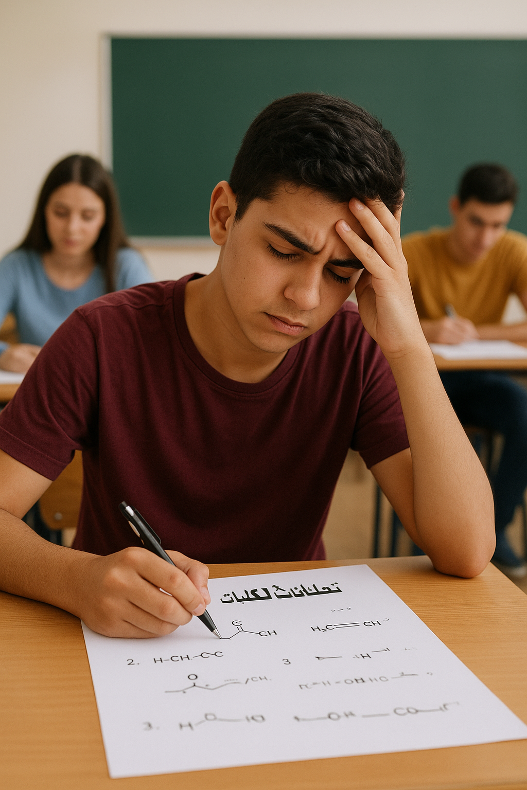 امتحانات كيمياء تالته ثانوي